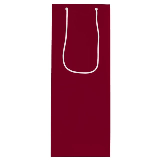Sacola Para Vinho Snowman Deep Cherry Red (Frente)