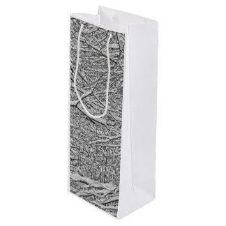 Sacola Para Vinho Snowy Branches Wine Gift Bag