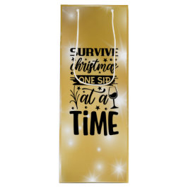 Sacola Para Vinho Sobrevivendo ao natal, uma vez