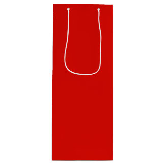 Sacola Para Vinho Sólido Holly Red