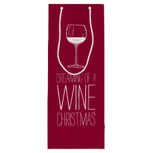 Sacola Para Vinho Sonhando com um Natal de vinho   Feriado Vermelho 