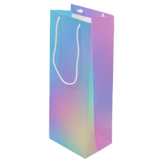 Sacola Para Vinho Sonho Pastel Holográfico