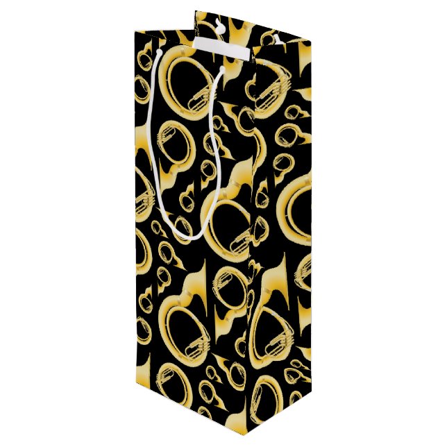 Sacola Para Vinho Sousaphone Marching Banda Música Professora Músico (Verso inclinado)