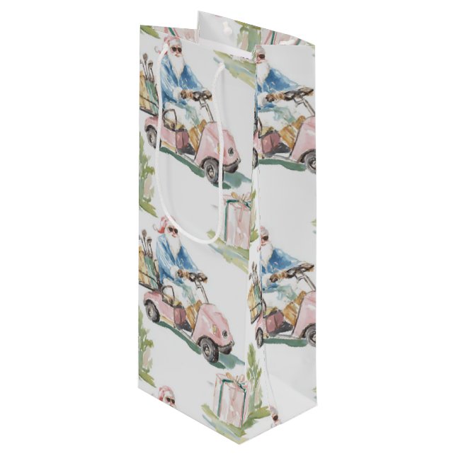 Sacola Para Vinho Sporty Santa - golf (Frente inclinada)