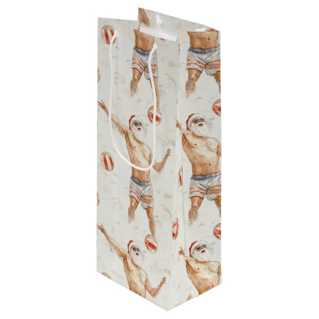 Sacola Para Vinho Sporty Santa - volleyball (Frente inclinada)