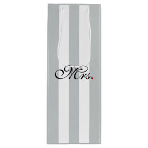 Sacola Para Vinho Sra. Wife Bride Clique para Personalizar as faixas
