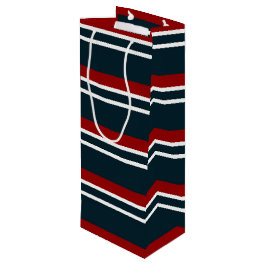 Sacola Para Vinho Stripe De Tartan Vermelho Retroativo