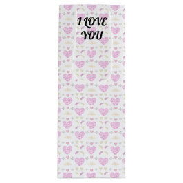 Sacola Para Vinho Sweet romantic valentine heart