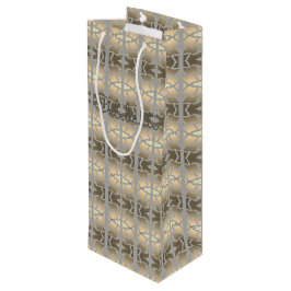 Sacola Para Vinho Taupe Decorativo Designado