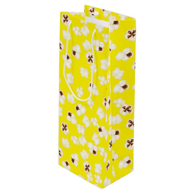 Sacola Para Vinho Teatro Popcorn Festa de aniversário (Frente inclinada)