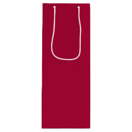 Sacola Para Vinho Tecido Snowman, Vermelho Médio de Cereja
