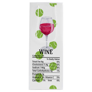 Sacola Para Vinho Tênis para amantes de vinho com nutrição