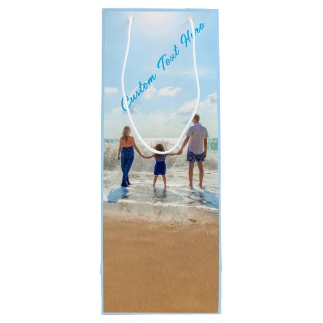 Sacola Para Vinho Texto Fotográfico Personalizado Vinho Presente Sac (Verso)