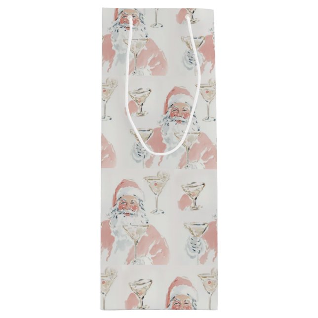 Sacola Para Vinho Tipsy Santa (Frente)