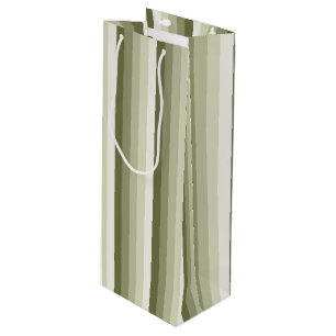 Sacola Para Vinho Tiras de sombra verde-oliva
