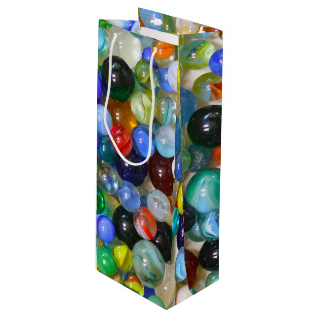 Sacola Para Vinho Todos os meus Marbles (Frente inclinada)