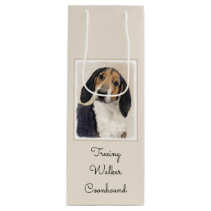 Sacola Para Vinho Tremendo a pintura de Walker Coonhound - Arte Orig