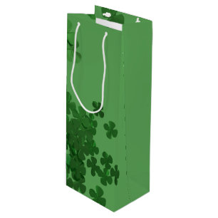 Sacola Para Vinho Trevo do dia de St Patrick