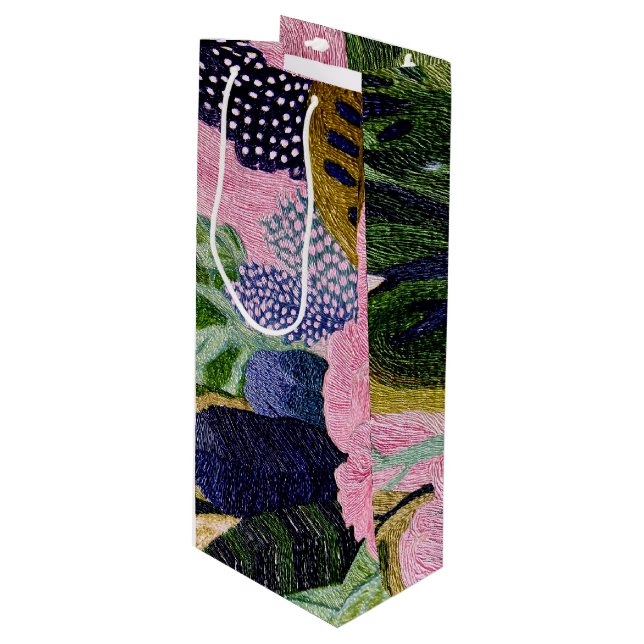 Sacola Para Vinho Tropical Modernism Bouquet Bag (Frente inclinada)