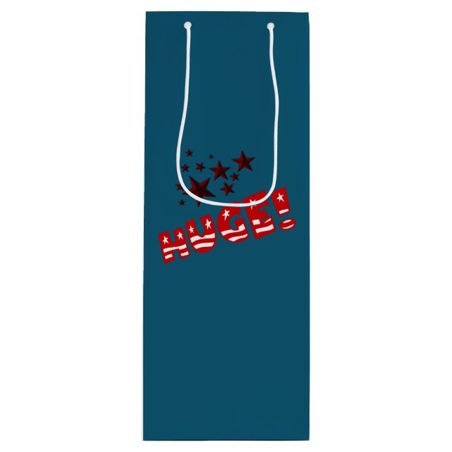 Sacola Para Vinho Trump HUGE Party Celebration Wine Bag (Frente)