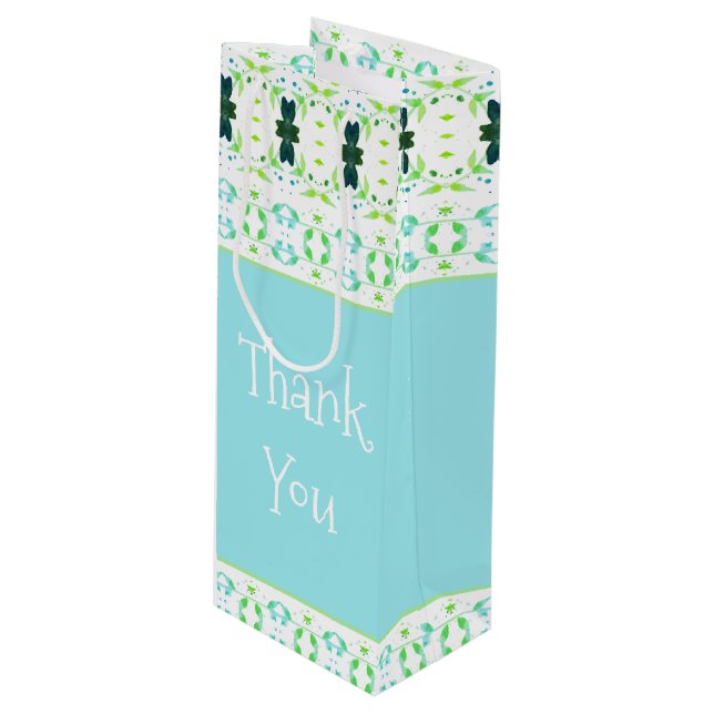 Sacola Para Vinho Um Impressão de Design Delicado (Frente inclinada)