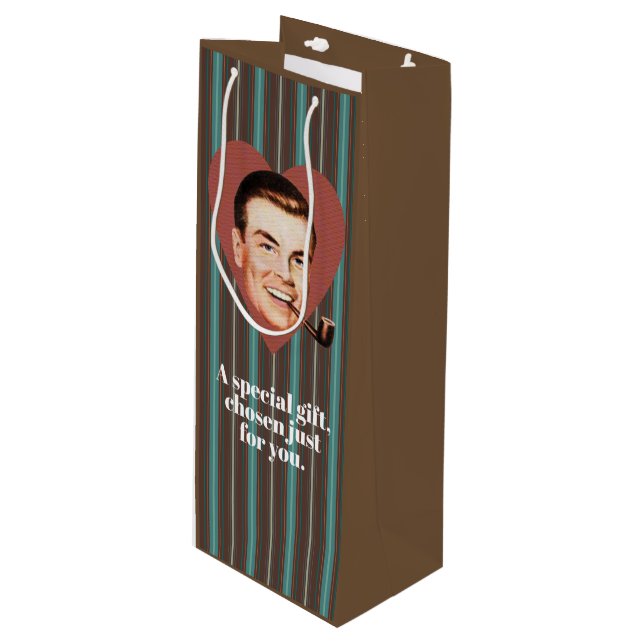 Sacola Para Vinho Um presente especial escolhido apenas para você (Frente inclinada)