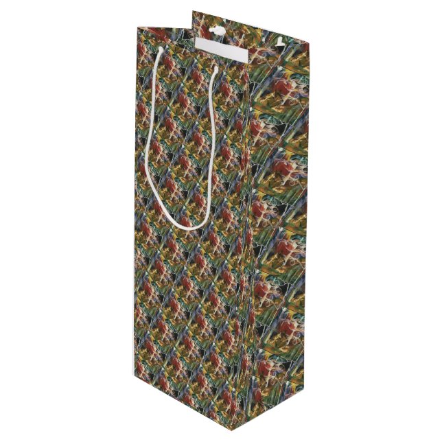 Sacola Para Vinho Vedante Verde Rosa Amarelo