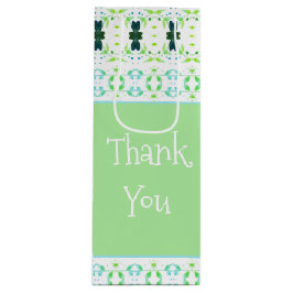 Sacola Para Vinho Verde Claro Com Padrão Bonito