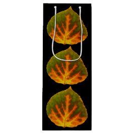 Sacola Para Vinho Verde Laranja e Amarelo Aspen Folha #1