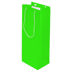Sacola Para Vinho Verde neon