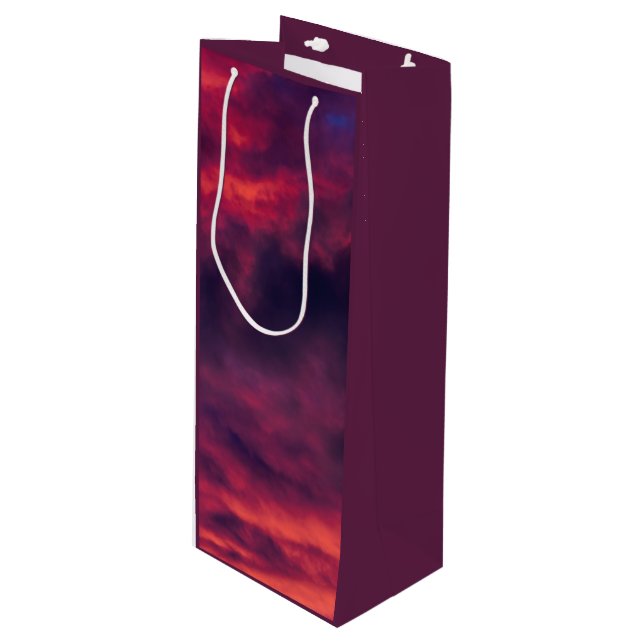 Sacola Para Vinho vermelho de agosto (Frente inclinada)
