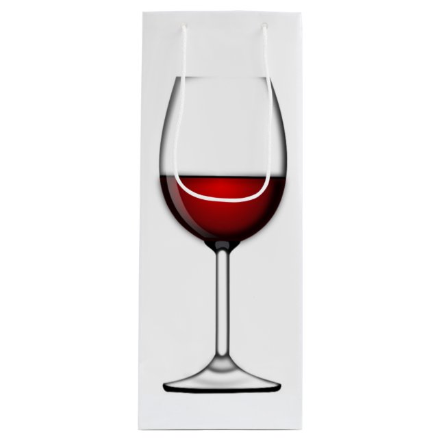 SACOLA PARA VINHO VIDRO DE VINHO VERMELHO (Frente)