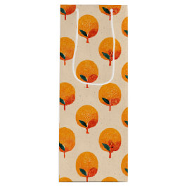 Sacola Para Vinho Vinho de Ilustração de Laranjas Frescas