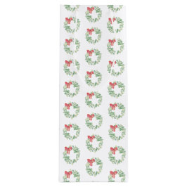 Sacola Para Vinho Vinho de Natal Bag Red and Green Wreath