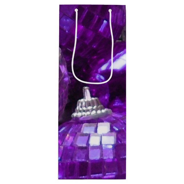Sacola Para Vinho Vinho de saco de presentes roxo (Frente)