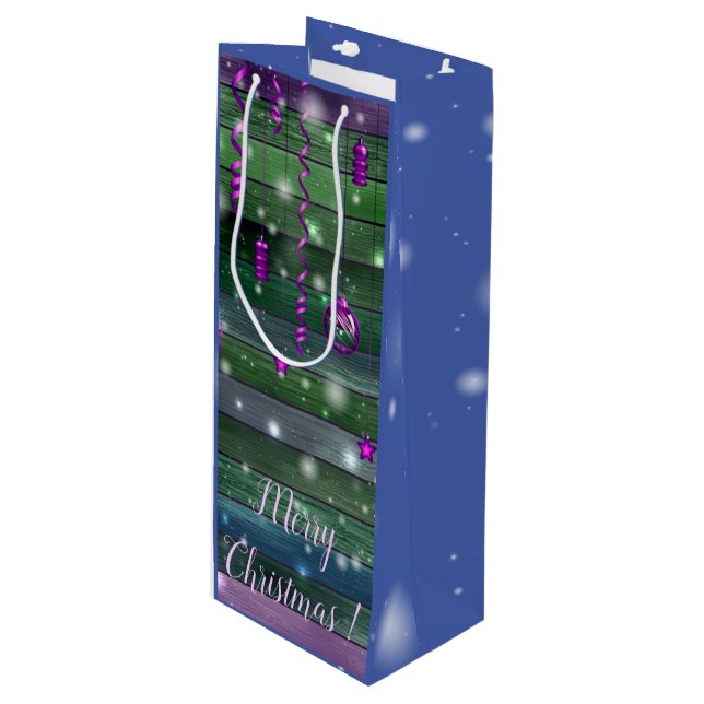 Sacola Para Vinho Vintage Green (Frente inclinada)