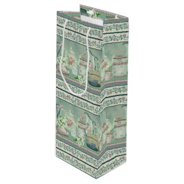 Sacola Para Vinho Vintage Tea & Rosa Wine Gift Bag