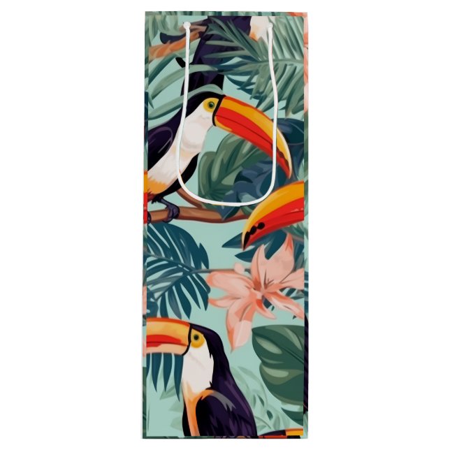 Sacola Para Vinho Vintage Vino Wine Gift Bag (Frente)