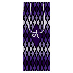 Sacola Para Vinho Violet Diamond Ombre Monograma