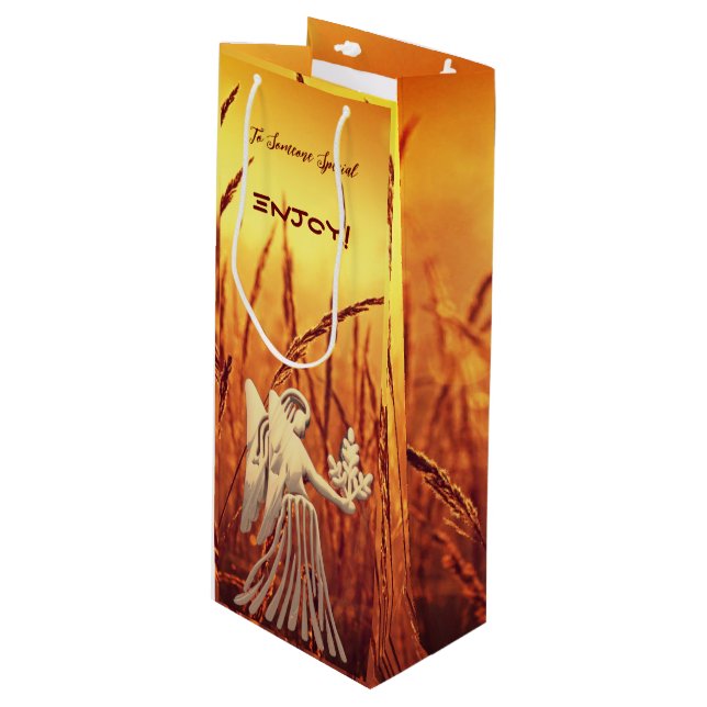 Sacola Para Vinho Virgo Birthday Wine Gift Bag (Frente inclinada)