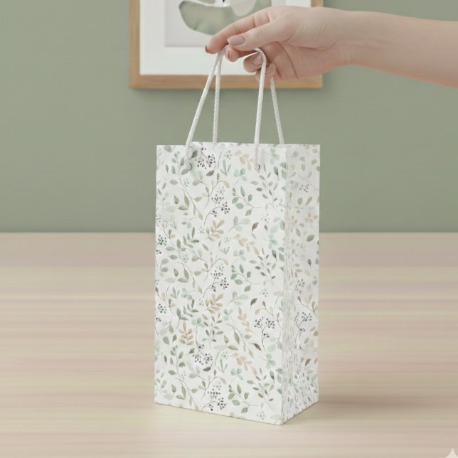 Sacola Para Vinho Wildflower Boho  (Criador carregado)