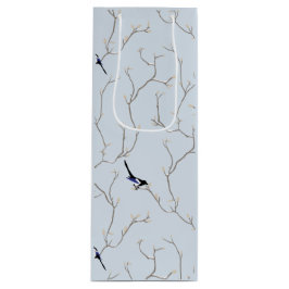 Sacola Para Vinho Winter Birds