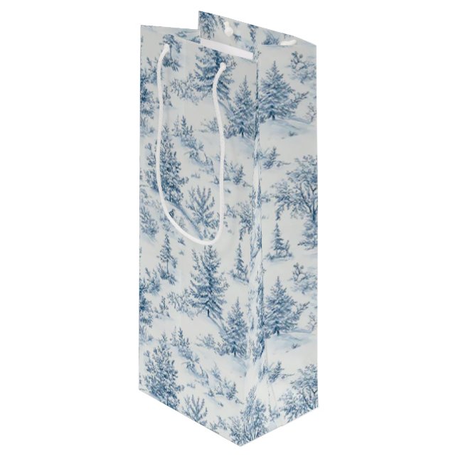 Sacola Para Vinho winter wonderland (Frente inclinada)