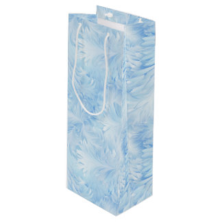 Sacola Para Vinho Winter Wonderland Blue Frosty