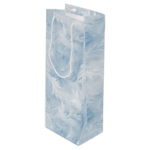 Sacola Para Vinho Winter Wonderland Blue Frosty