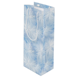 Sacola Para Vinho Winter Wonderland Blue Frosty