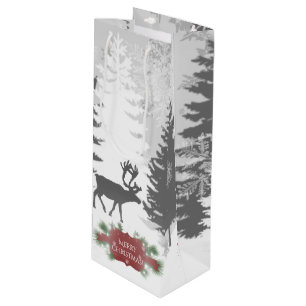 Sacola Para Vinho Wonderland Wine Gift Bag - Red