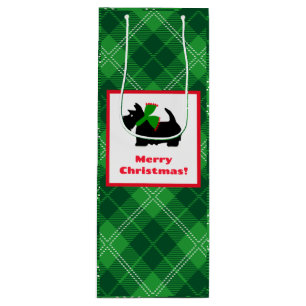 Sacola Para Vinho Xadrez de Natal de terror escocês