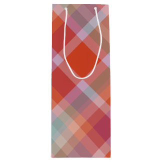 Sacola Para Vinho Xadrez de Winterberry