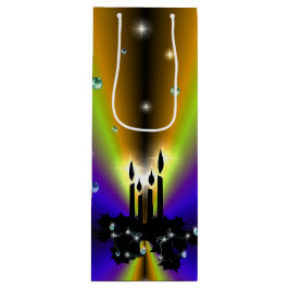 Sacola Para Vinho Xmas Artdeco no Arco Amarelo Roxo